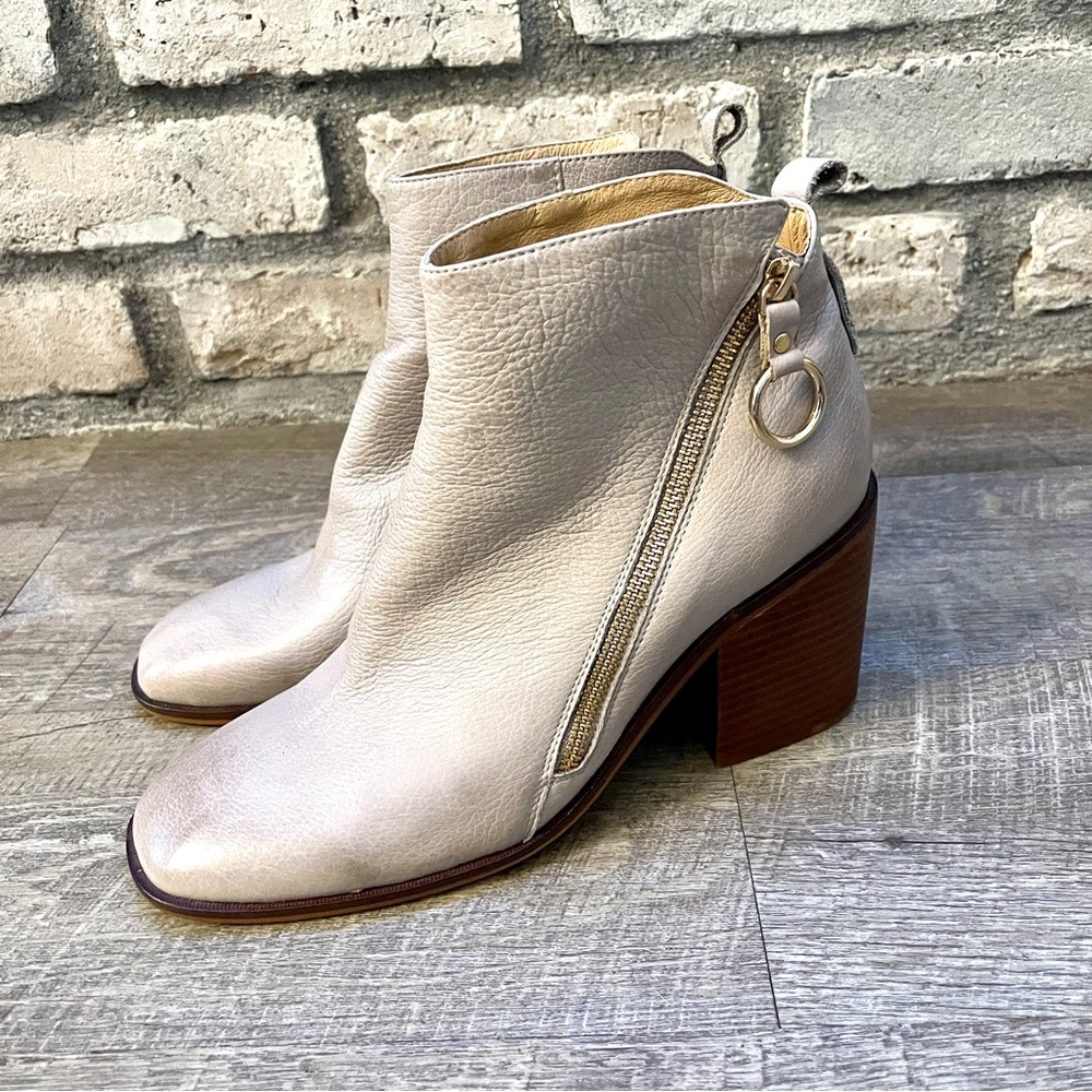 Anthropologie Silent D Dania Leather Booties - image 2